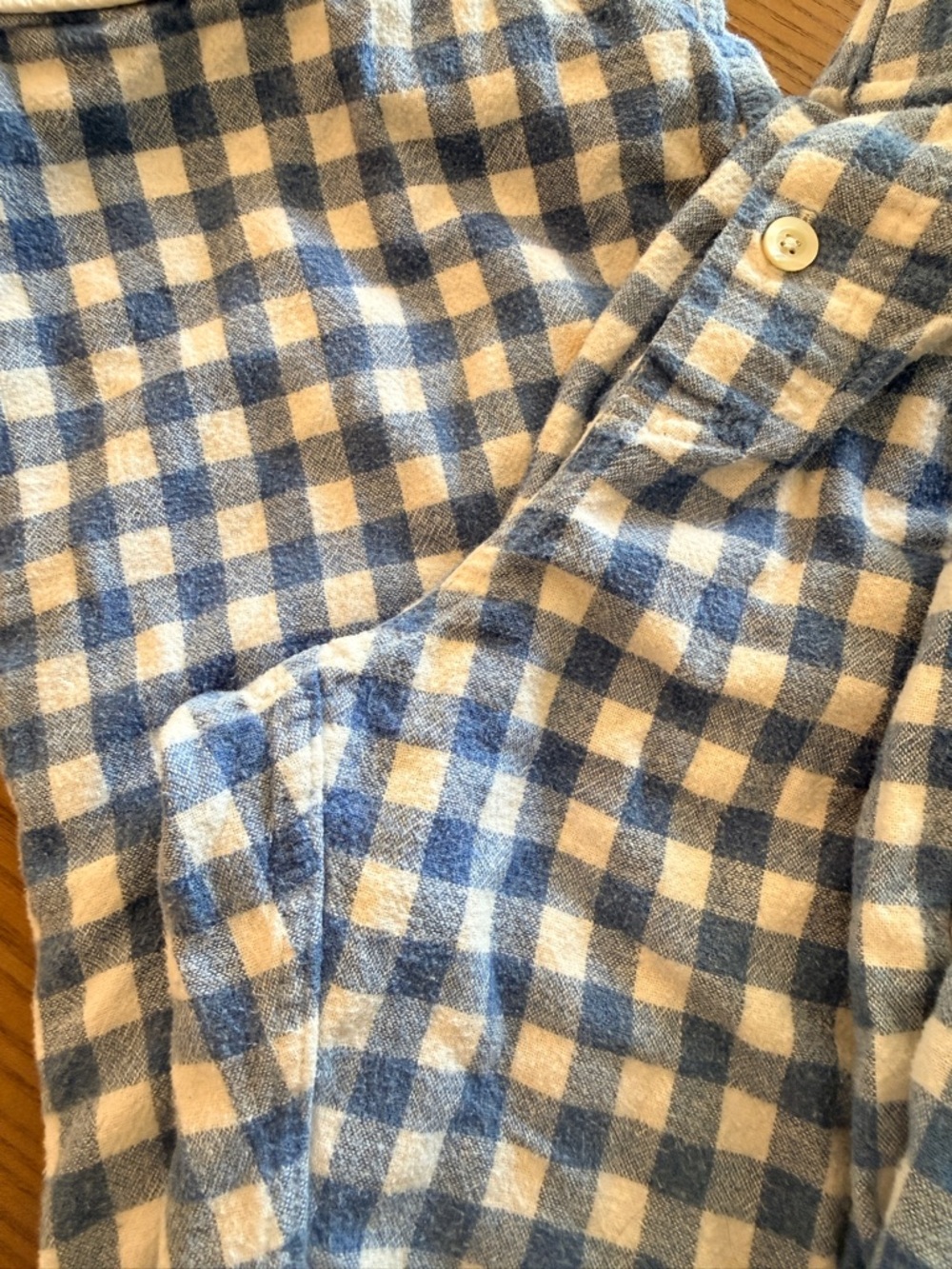 Serena & Lily Blue Gingham Pajama Set - Picture 3 of 3
